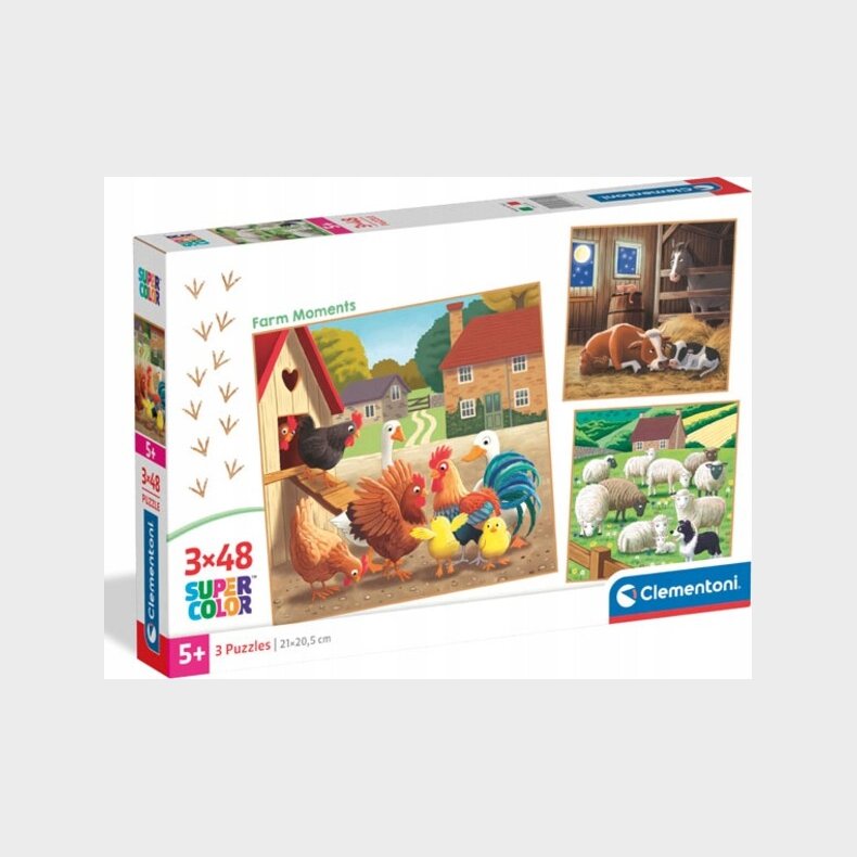 Puslespil Bondegrd - 3x48 Brikker