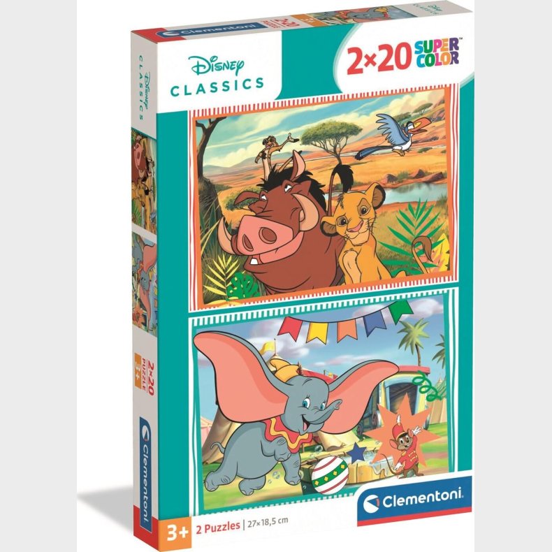 Puslespil Disney Classic 2026 - 2x20 Brikker