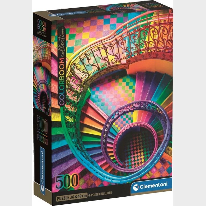 Puslespil Hqc Colorboom Stairs 500 Brikker
