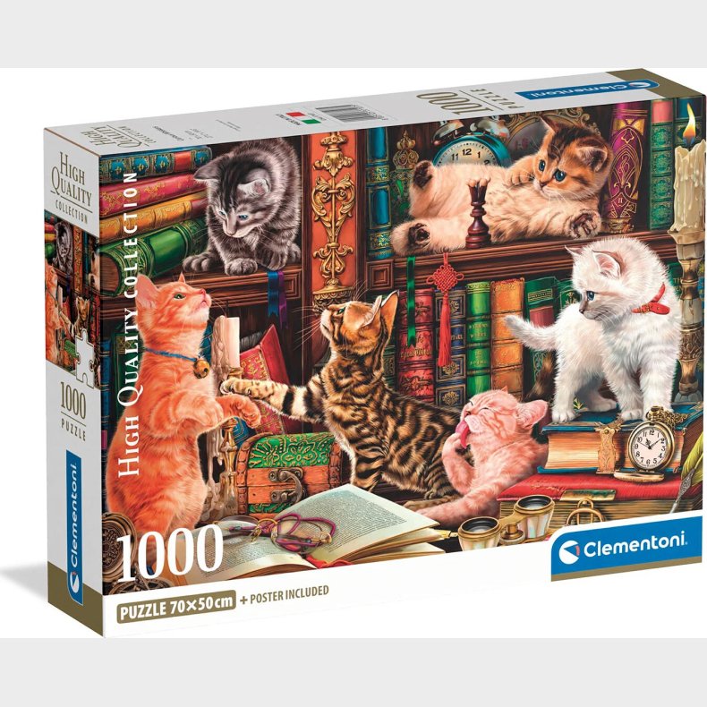 Puslespil Hqc Curious Whiskers 2026 - Compact 1000 Brikker