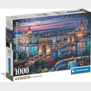 Puslespil Hqc Lights Of The Danube 2026 - Compact - 1000 Brikker