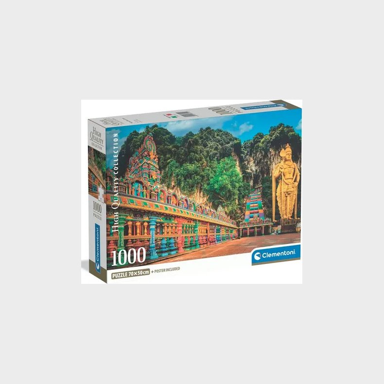 Puslespil Hqc Painted Batu Caves - Compact - 1000 Brikker