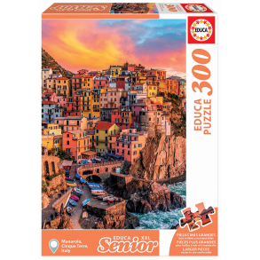 educa | Puslespil m. 300 brikker - Cinque Terre, Italien