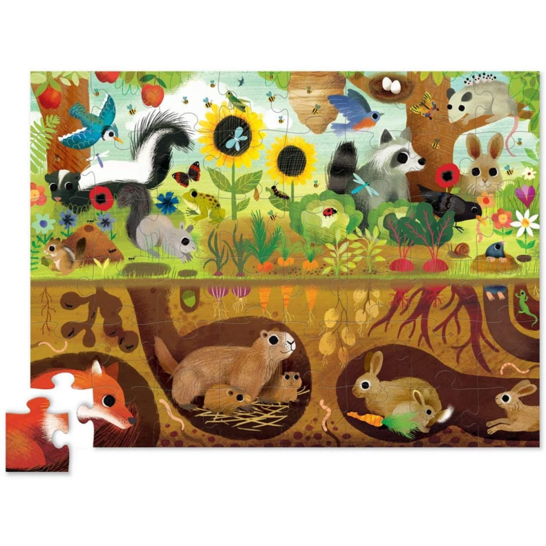 Crocodile Creek | Puslespil m. 48 brk. - Over/Under - I baghaven