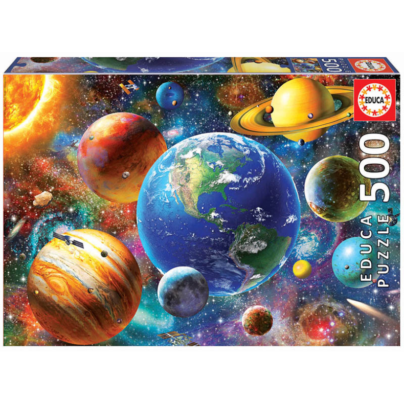 educa | Puslespil m. 500 brikker - Solsystemet