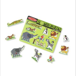 Melissa & Doug | Puslespil med lyd - Zoo