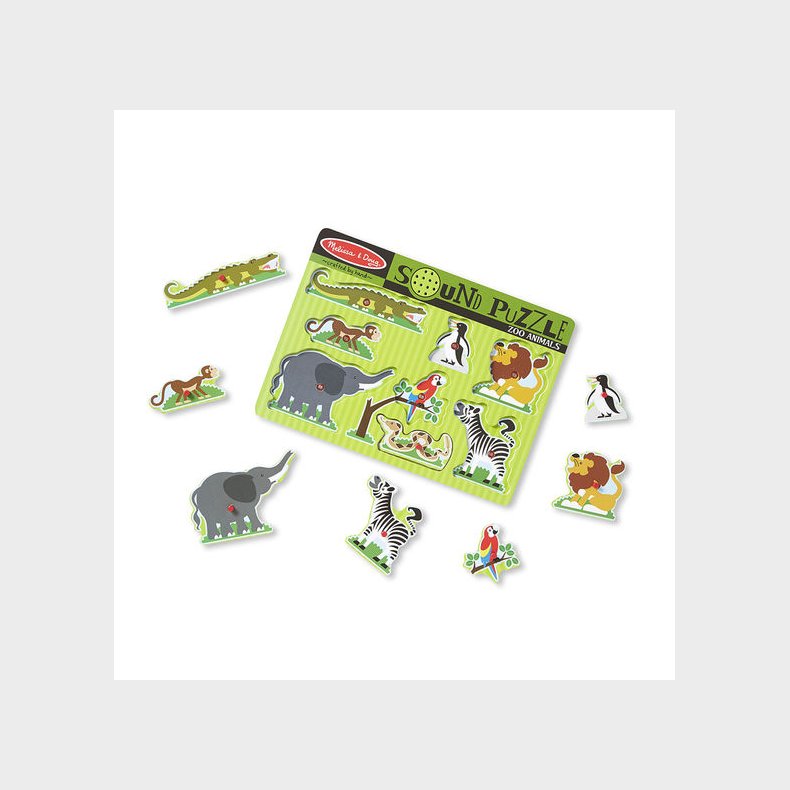 Melissa & Doug | Puslespil med lyd - Zoo