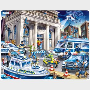 Larsen puslespil - Politiaktion, 43 brikker