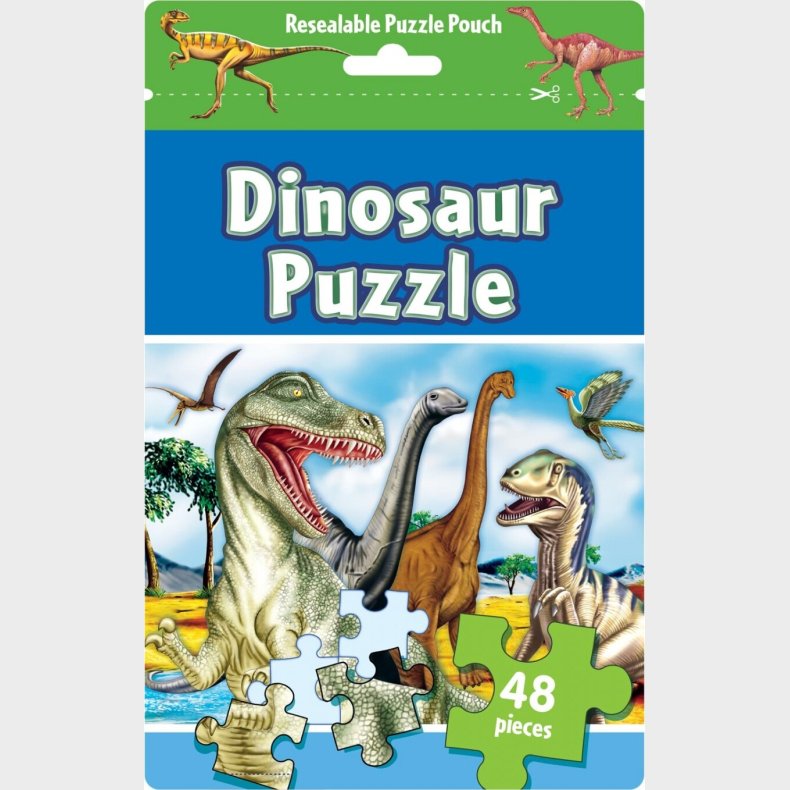 Puslespil Puzzle Bag Dinosaurus - Alligator