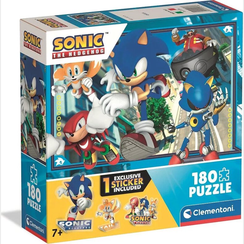 Puslespil Square Box - Sonic 3 - 180 Brikker