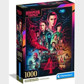 Clementoni Puslespil - Stranger Things - S04 - 1000 Brikker