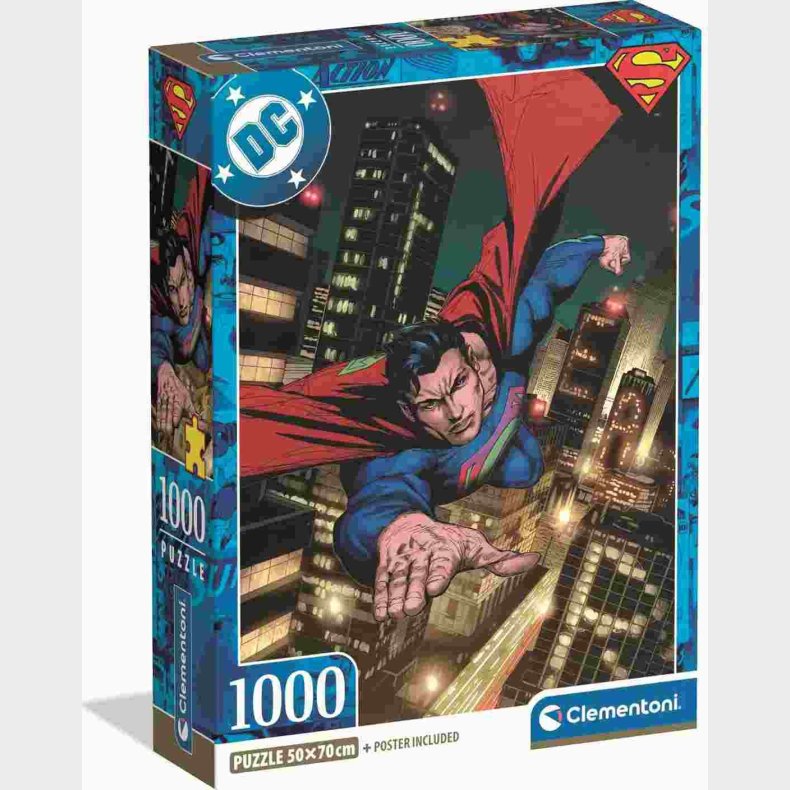 Puslespil Superman 2025 - 2- Compact - 1000 Brikker