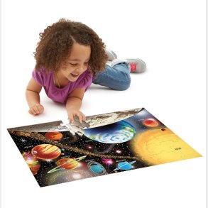 Melissa & Doug | Puslespil til gulv - 48 brikker Solsystem