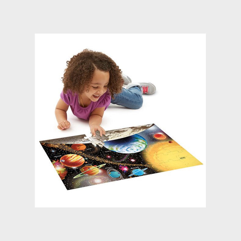 Melissa & Doug | Puslespil til gulv - 48 brikker Solsystem