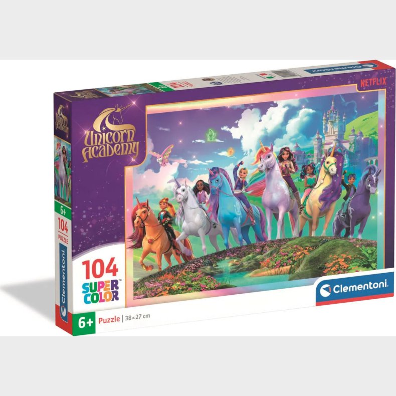 Puslespil Unicorn Academy -1- 2025 - 104 Brikker