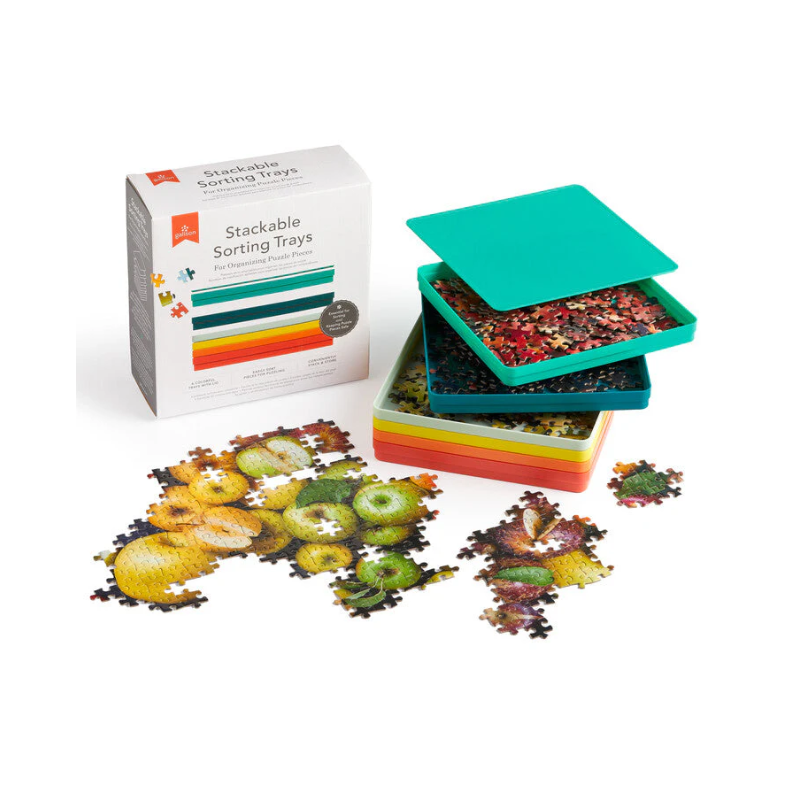 Sorteringsbakker til puslespilsbrikker