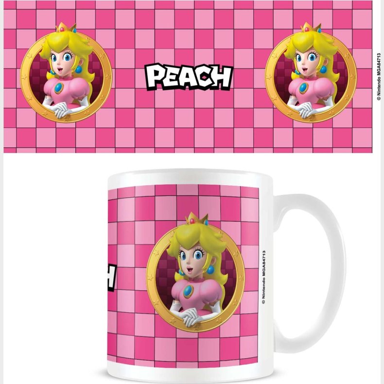 Pyramid International - Krus Super Mario Peach 3d Port - Hvid