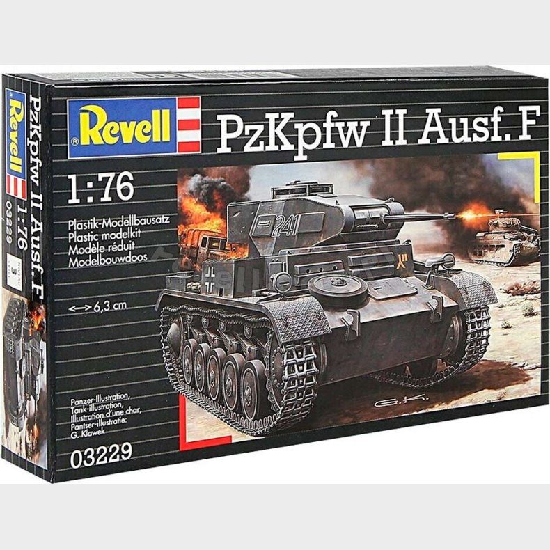 Revell - Pzkpfw Ii Ausf. F Tank Bygges�t - 1:76 - 03229