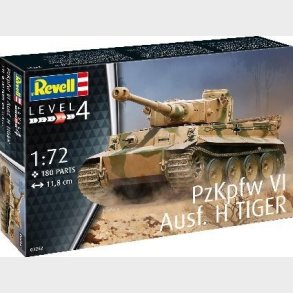 Revell - Pzkpfw Vi Ausf. H Tiger Tank Bygges�t - 1:72 - Level 4 - 03262