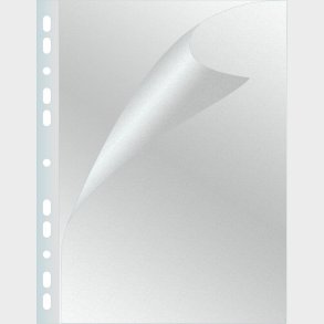 Plastlommer - A4 - Transparent Pr�gede - 80 My - 100 Stk.