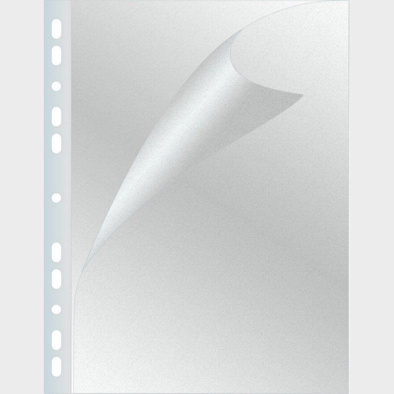 Plastlommer - A4 - Transparent Pr�gede - 80 My - 100 Stk.