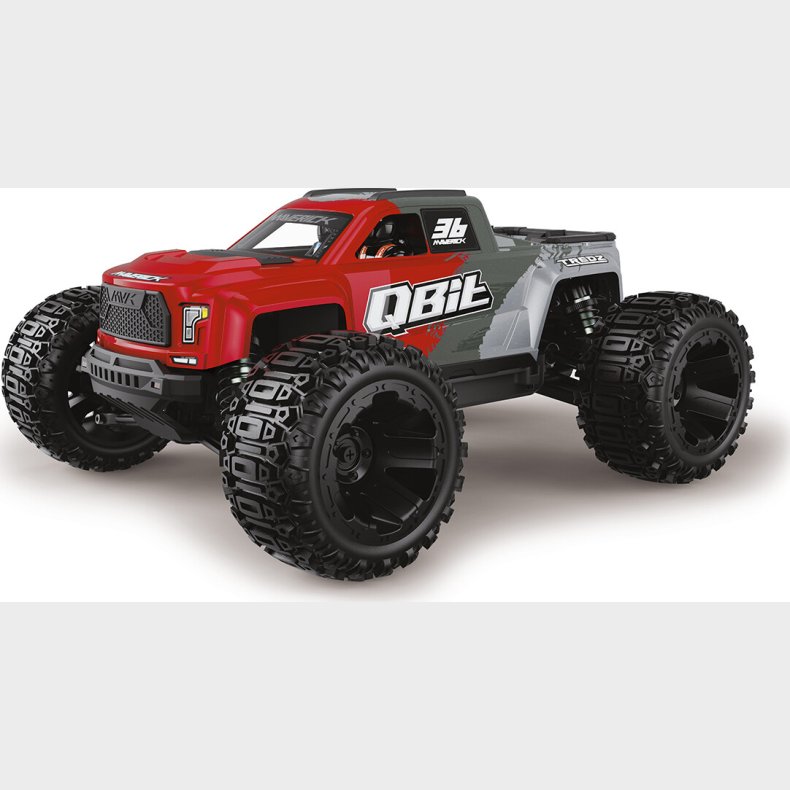 Maverick Rc - Qbit Mt Monster Truck - Red - 1/16 - Mv151003
