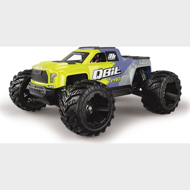 Maverick Rc - Qbit Mt Pro Monster Truck - Fluoro Green - 1/16 - Mv151002