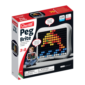 Quercetti | Stiftmosaik med LED - Peg Brite, 122 stk