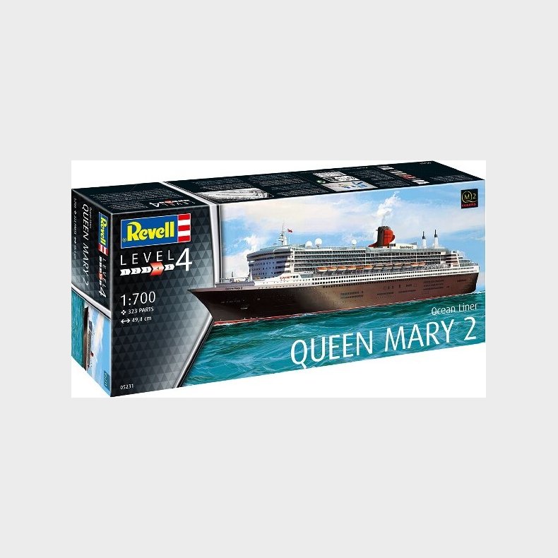 Revell - Queen Mary 2 Model Skib Bygges�t - 1:700 - Level 4 - 05231