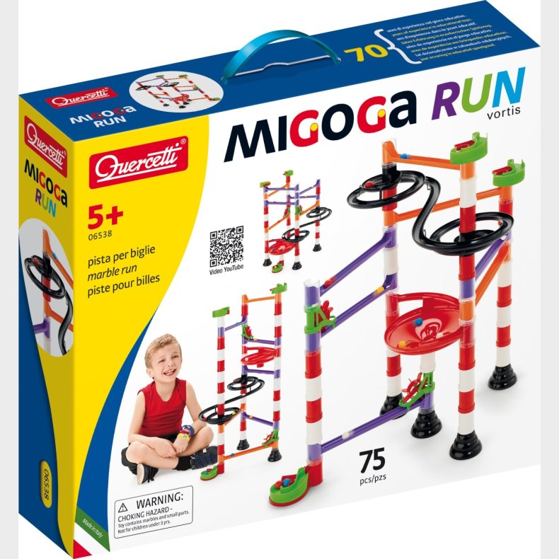Quercetti - Kuglebane - Migoga Marble Run Vortis - 75 Dele