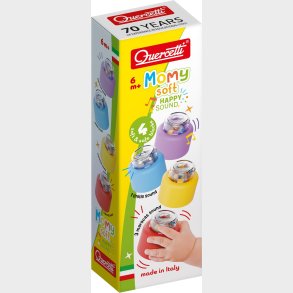 Quercetti - Momy Soft - 18 Blde Klodser Inkl. 2 Med Lyd (qu-04144)