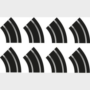 Scalextric Skinner - R2 Sving X 8 Udvidelsespakke - C8196