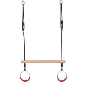 DICE | Trapezgynge m. metalringe - Rd (sort reb)