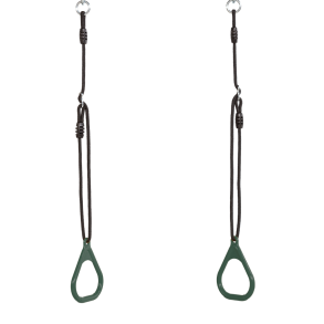 DICE | Gymnastikringe af plast - Mrkegrn (sort reb)