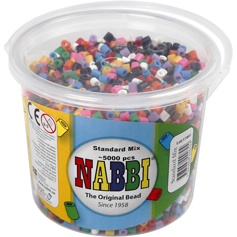 NABBI | R�rperler midi - Basisfarver, 5.000 stk.