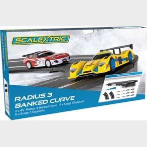 Scalextric Skinner - Radius 3 Banked Curve - 45� - 2 Stk - C8297