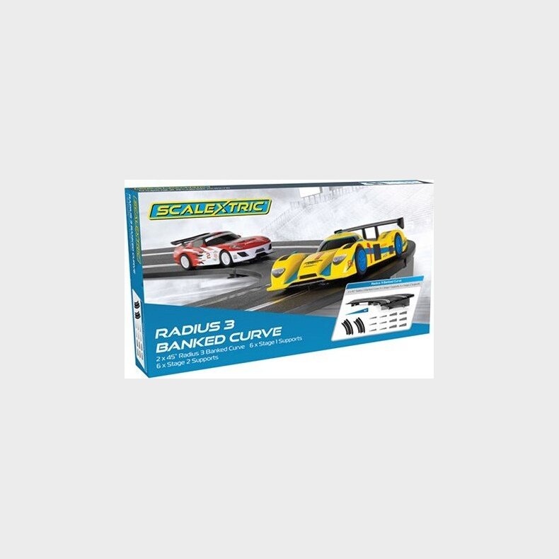 Scalextric Skinner - Radius 3 Banked Curve - 45� - 2 Stk - C8297