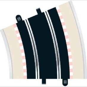 Scalextric Skinner - Radius 4 Outer Curve - 22,5� - 2 Stk - C8235