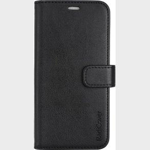 Radicover - Str�lingsbeskyttelse Wallet Vegansk L�der Iphone 14 Flipcover Sort