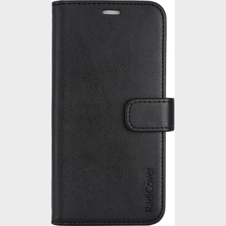 Radicover - Str�lingsbeskyttelse Wallet Vegansk L�der Iphone 14 Flipcover Sort