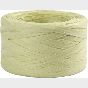 Raffia Papirgarn - B 7-8 Mm - Lys Grn - 100 M