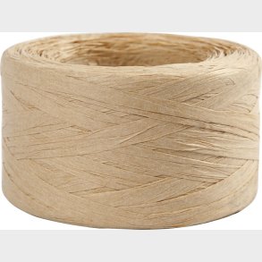 Raffia Papirgarn - B 7-8 Mm - Sand - 100 M