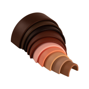 Dna | Regnbue i silikone - Jordfarver, 10 dele