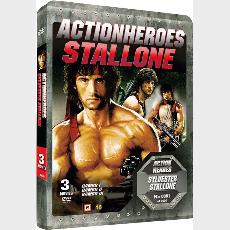 Action Heroes: Rambo 1-3 - Steelbook - DVD - Film
