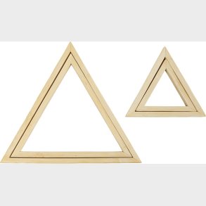 Ramme - Trekant - Str. 9x12+18x21 Cm - 2 Stk.