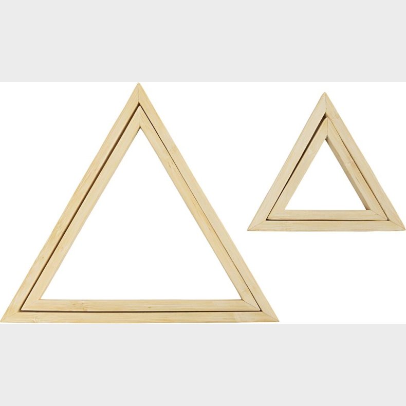 Ramme - Trekant - Str. 9x12+18x21 Cm - 2 Stk.