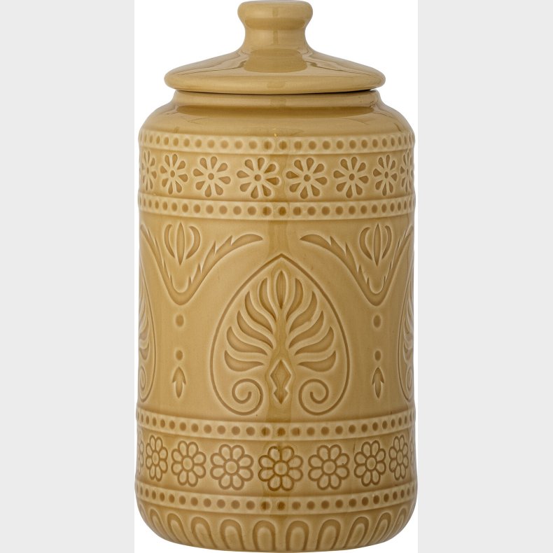 Bloomingville - Rani Krukke Med Lg - Gul - Stentj Keramik