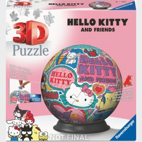 Ravensburger 3d Puslespil - 72 Brikker - Hello Kitty Kugle