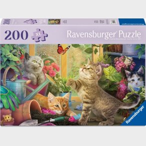 Ravensburger - Cheeky Cats Puslespil - 200 Xl Brikker
