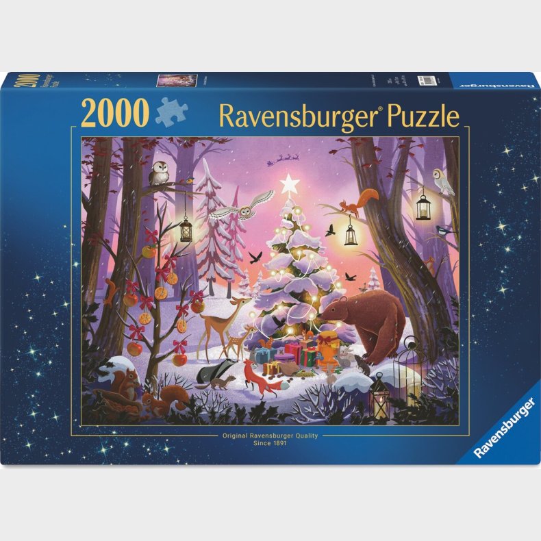 Ravensburger Julepuslespil - 2000 Brikker - Christmas Fantasy